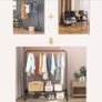 NEW SALE | Clothing Garment Rack, 110 CM Metal Clothes Rail with Bottom Rack for Coats, Skirts, Shirts, Sweaters, Black Image 6