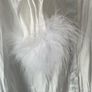 Boohoo oversized shimmer feather shirt size 10 Image 2
