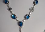 Blue Topaz Necklace & Earrings Set