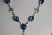 Blue Topaz Necklace &amp; Earrings Set