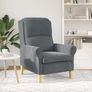 Armchair Dark Grey Velvet Image 3