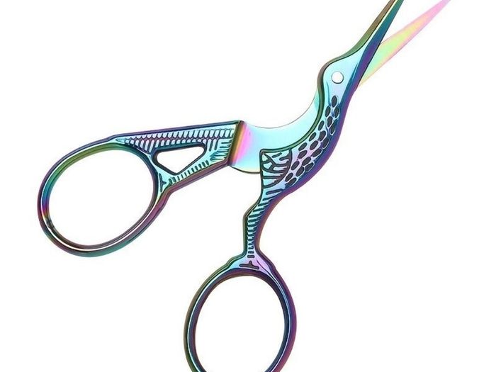 Rainbow Stork Embroidery Scissors