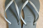 Havaianas Slim grey Flip Flops uk 1-2