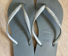 Havaianas Slim grey Flip Flops uk 1-2