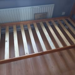 wooden bed