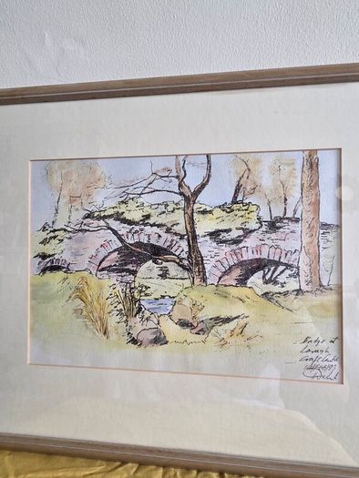 "Bridge at Laragh" Watercolour by Michael Walsh - Signed and dated