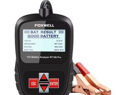 FOXWELL BT100 PRO 6V 12V Car Battery Tester For Flooded AGM GEL 100 to 1100CCA 200AH Battery Health Analyzer Diagnostic Tool