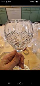 Genuine Waterford Crystal Wine Glass Discontinued Grainne Pattern