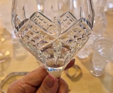 Genuine Waterford Crystal Wine Glass Discontinued Grainne Pattern
