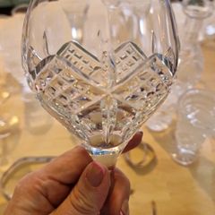 Genuine Waterford Crystal Wine Glass Discontinued Grainne Pattern