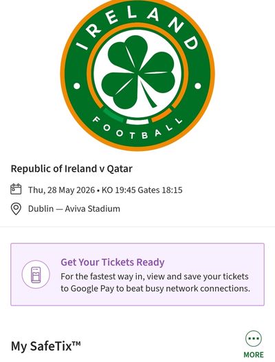 Ireland V Qatar