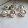 Silver Oval Napkin Rings X 6 Image 3