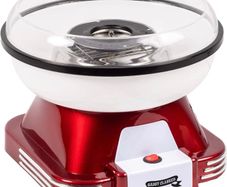 Candy Floss Maker | Retro Cotton Candy Machine | Suitable for Sugar or Candies | Including Candlyfloss Sticks | 500W Red/White (FREE POSTAGE)