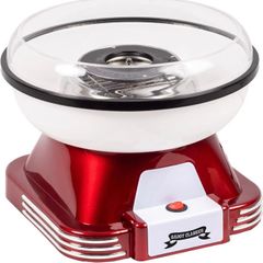 Candy Floss Maker | Retro Cotton Candy Machine | Suitable for Sugar or Candies | Including Candlyfloss Sticks | 500W Red/White (FREE POSTAGE)