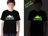 Glow in the Dark Kids Fortnite T-shirt great gift present for fortnite players