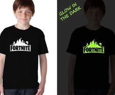 Glow in the Dark Kids Fortnite T-shirt great gift present for fortnite players