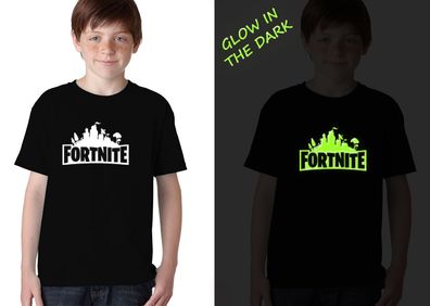 Glow in the Dark Kids Fortnite T-shirt great gift present for fortnite players