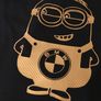 Funny Bmw Minion Printed In Gold Carbon Fiber T-shirt Great Gift Idea Present Image 4