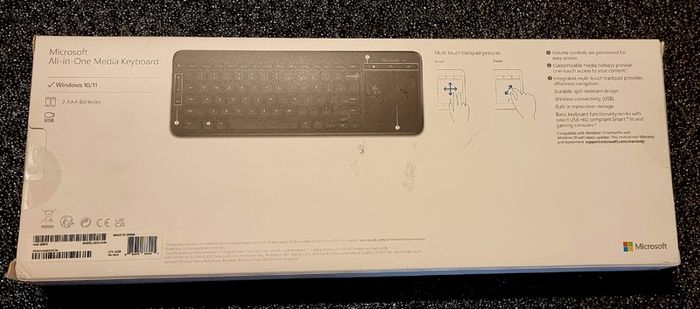 Microsoft ALL-IN-ONE Media Keyboard N9Z, new, unopened.