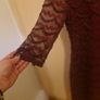 Burgundy lace dress size 8 Image 3