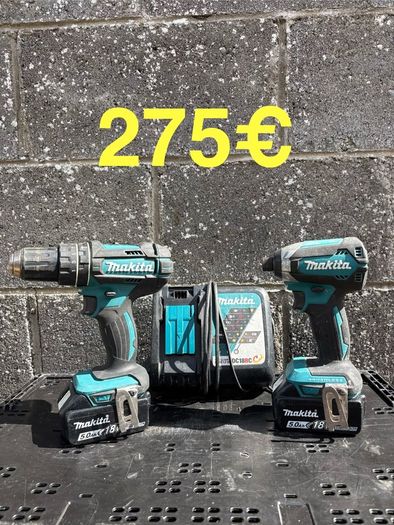 Makita Drill/ Impact/ Battery, Charger