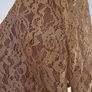 Ladies Gold Lacy Dress Size 12 Image 2