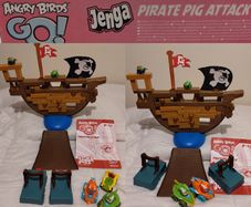 Angry Birds Go! Jenga Pirate Pig Attack Game