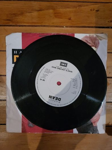 Hazell Dean Whos Leaving Who 7 inch Vinyl 1988 EMI EM 45