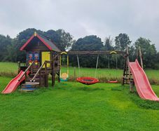 Childrens wooden garden playset large