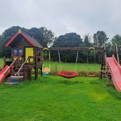 Childrens wooden garden playset large