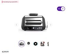 NINJA Foodi Max Pro AG651UK 7 in 1 Health Grill and Air Fryer