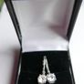 Vintage Sterling Silver 925 Cubic Zirconia Stud Earrings women's Jewelry 2,04g Image 4