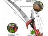 14ft Detachable Pole Pruning Saw Lopper Pruner Trimmer Alloy Steel 8m 8 Pole