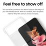Original Samsung Z Flip 3 Samsung Galaxy Z Flip3 5G Clear Cover with Ring Image 4