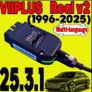 Best 1996-2025 Real V2 VIIPLUS Diagnostic Tool Update Online With Unlimited VINS Vag-Com HEX Usb Interface V24.7 Coding Function Image 6