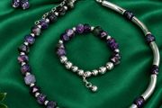 Genuine Amethyst Jewelry Set
