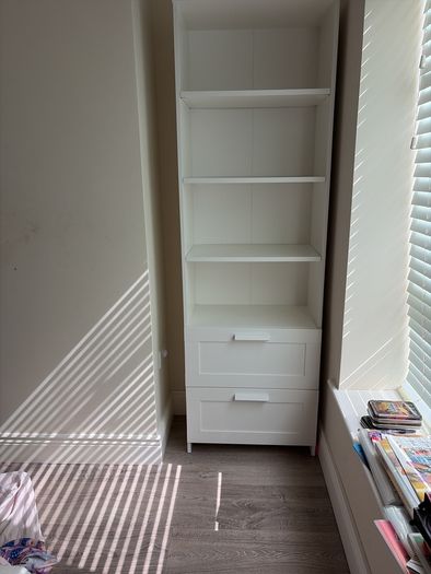 bookshelf brimnes Ikea with drawers
