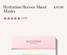 Sculpted by Aimee Hydration Heroes 3 pack Sheet Masks.