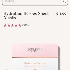Sculpted by Aimee Hydration Heroes 3 pack Sheet Masks.