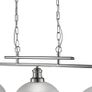 Bistro Ceiling Light, Satin Silver, 3 bulb Image 4