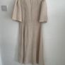 dress Bnwt Zola 100% linen dress onesize oatmeal bell sleeved dress Image 3