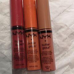 Nyx Butter Gloss lip products X 3