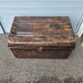 Vintage Metal Chest Trunk Box Image 2