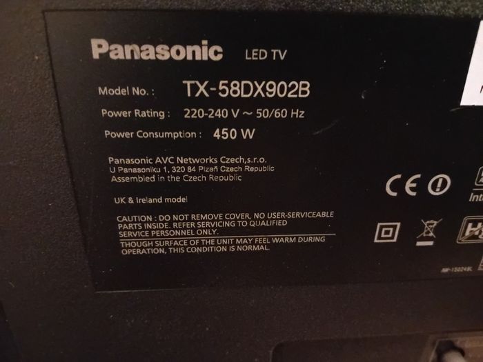 Panasonic 58inch 4K Smart LED TV TX-58DX902B
