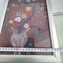 Lovely framed coloured chalk still life flower vase Image 2
