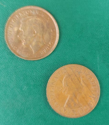 AUSTRALIA 1941 and 1961  Pennies In Extremely Fine Condition