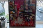 Asian style city scene painting