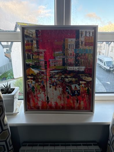 Asian style city scene painting