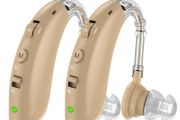 Rechargeable Digital BTE Hearing Aid Adjustable Tone Sound Amplifier Portable Deaf Elderly Hearing Aids