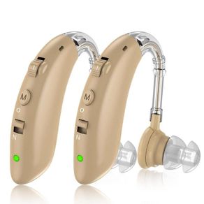 Rechargeable Digital BTE Hearing Aid Adjustable Tone Sound Amplifier Portable Deaf Elderly Hearing Aids